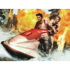 Картина по номерам Бруталити Uncharted 1 5 на холсте 40x30