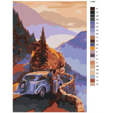 Живопись по номерам BRUSHES-PAINTS По местам обитания любви