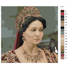 Картина по номерам BRUSHES-PAINTS Берен Саат - Кёсем Султан X27 40x40 см Картина по номерам BRUSHES-PAINTS Берен Саат - Кёсем Султан X27 40x40 см