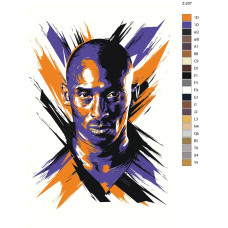 Живопись по номерам BRUSHES-PAINTS Баскетболист Коби Брайант. Lakers Живопись по номерам BRUSHES-PAINTS Баскетболист Коби Брайант. Lakers