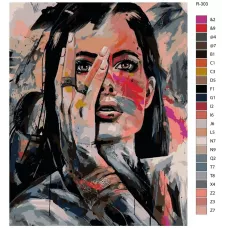 Картина по номерам BRUSHES-PAINTS Женская красота R-303 60x80 см