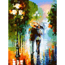 Картина по номерам Paintboy Двое под дождем, 40x50