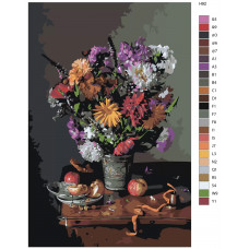 Живопись по номерам BRUSHES-PAINTS Натюрморт - Композиция с полевыми цветами Живопись по номерам BRUSHES-PAINTS Натюрморт - Композиция с полевыми цветами