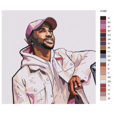 Живопись по номерам BRUSHES-PAINTS Репер Big Sean (Биг Шон) Живопись по номерам BRUSHES-PAINTS Репер Big Sean (Биг Шон)