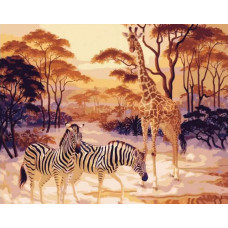 Картина по номерам Menglei Сафари, 40x50