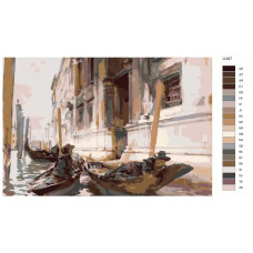 Живопись по номерам BRUSHES-PAINTS Сиеста гондольеров