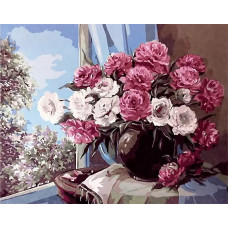 Картина по номерам Paintboy Цветочный натюрморт, 40x50 см