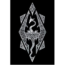 Картина по номерам Красиво Красим Skyrim - BW Logo, 40 х 50 см