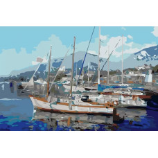Картина по номерам Живопись по Номерам Корабли у причала, 40x60