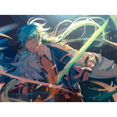 Картина по номерам Бруталити Игра Genshin Impact Кэйа 7595 Г на холсте 30 x 40