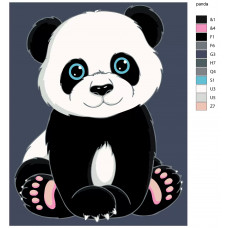 Живопись по номерам Живопись по номерам KTMK-panda
