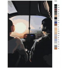 Живопись по номерам BRUSHES-PAINTS Летчики