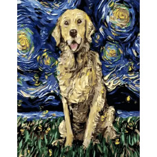 Картина по номерам Paintboy PK 45071 Цветной пес 40*50 Эксклюзив