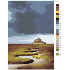 Живопись по номерам BRUSHES-PAINTS Замок в дали