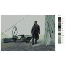 Живопись по номерам BRUSHES-PAINTS Фильм Бегущий по лезвию 2049. Райан Гослинг - офицер LAPD Кей