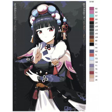 Живопись по номерам BRUSHES-PAINTS Компьютерная игра - Genshin Impact (Геншин Импакт). Юнь Цзинь Живопись по номерам BRUSHES-PAINTS Компьютерная игра - Genshin Impact (Геншин Импакт). Юнь Цзинь