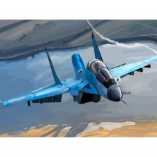 Картина по номерам Бруталити Самолет 1 30х40 см Картина по номерам Бруталити Самолет 1 30х40 см