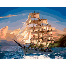 Картина по номерам Paintboy Попутного ветра, 40x50 см