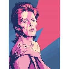 Живопись по номерам Бруталити Музыка Dawid Bowie Дэвид Боуи - 6377 В
