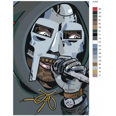 Живопись по номерам BRUSHES-PAINTS MF Doom Живопись по номерам BRUSHES-PAINTS MF Doom