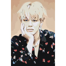 Картина по номерам Живопись по Номерам Корейская K-POP группа BTS Чимин 2