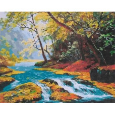 Картина по номерам Paintboy Горная речка, 40x50 см