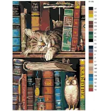 Картина по номерам BRUSHES-PAINTS Кошки R-176 40x60 см