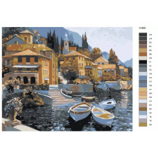 Картина по номерам BRUSHES-PAINTS Италия Венеция - лодочный причал V-900 40x50 см Картина по номерам BRUSHES-PAINTS Италия Венеция - лодочный причал V-900 40x50 см