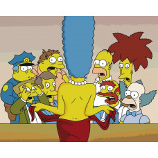 Картина по номерам Артвентура «Simpsons Симпсоны: Мардж в платье», 02ART4050SIMPS09 Картина по номерам Артвентура «Simpsons Симпсоны: Мардж в платье», 02ART4050SIMPS09