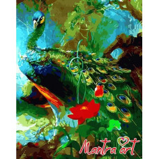 Картина по номерам Mantra art Павлин
