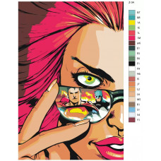 Живопись по номерам BRUSHES-PAINTS Супергерой