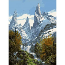 Картина по номерам Paintboy Пейзаж с водопадом, 40x50