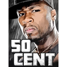 Картина по номерам Бруталити 50 cent 197 на холсте 40x30