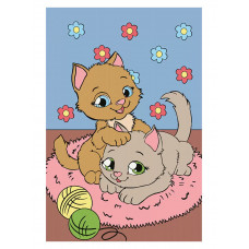 Картина по номерам 20х30 см, Игривые котята