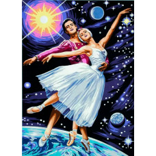 Живопись по номерам Paintboy Космический балет 40x50