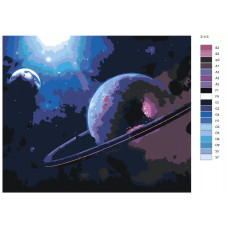 Живопись по номерам BRUSHES-PAINTS Космос.