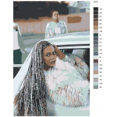 Живопись по номерам BRUSHES-PAINTS Beyonce
