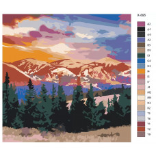 Картина по номерам BRUSHES-PAINTS Горный пейзаж X895 40x40 см Картина по номерам BRUSHES-PAINTS Горный пейзаж X895 40x40 см