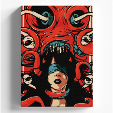 Картина по номерам Хочу картину Фэнтези, психоделика c девушкой 083octopus, 40x50