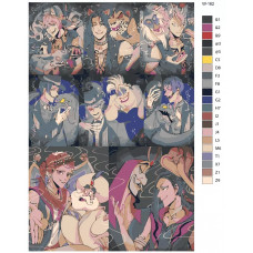 Живопись по номерам BRUSHES-PAINTS Игра Disney: Twisted-Wonderland Дисней: Искривленная страна чудес