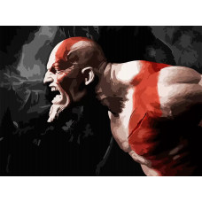 Картина по номерам Бруталити Игра God of War Кратос 6221 Г на холсте 30x40 Картина по номерам Бруталити Игра God of War Кратос 6221 Г на холсте 30x40