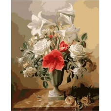 Живопись по номерам Paintboy Лилии и розы 40x50