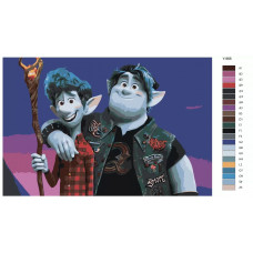 Живопись по номерам BRUSHES-PAINTS Мультфильм Вперёд. Иэн Лайтфут и Барли Лайтфут Живопись по номерам BRUSHES-PAINTS Мультфильм Вперёд. Иэн Лайтфут и Барли Лайтфут