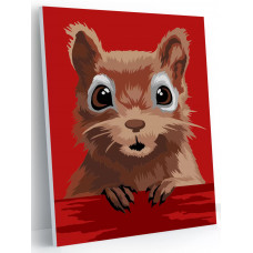Картина по номерам Hobby Paint Mini Бельчонок NNM286 21х15 см