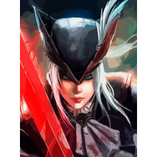 Живопись по номерам Бруталити игра Bloodborne Леди Мария - 7787 В