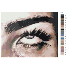 Живопись по номерам BRUSHES-PAINTS Закатывание глаз