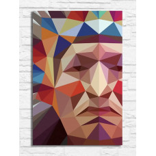Картина по номерам Бруталити Low poly индеец 9198 В на холсте 20x30