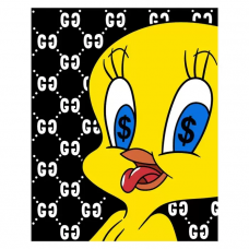Картина по номерам на холсте ЭТО ПРОСТО ШЕДЕВР Tweety 40x50
