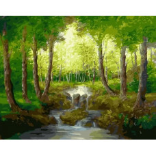 Живопись по номерам Paintboy (Premium) Лесной ручей