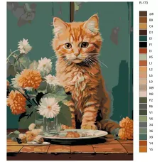 Картина по номерам BRUSHES-PAINTS Кошки R-173 40x40 см